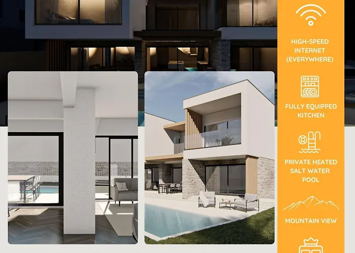 Just Be Light By Trawelltopia - Pool, Wifi 빌라 Kaštela